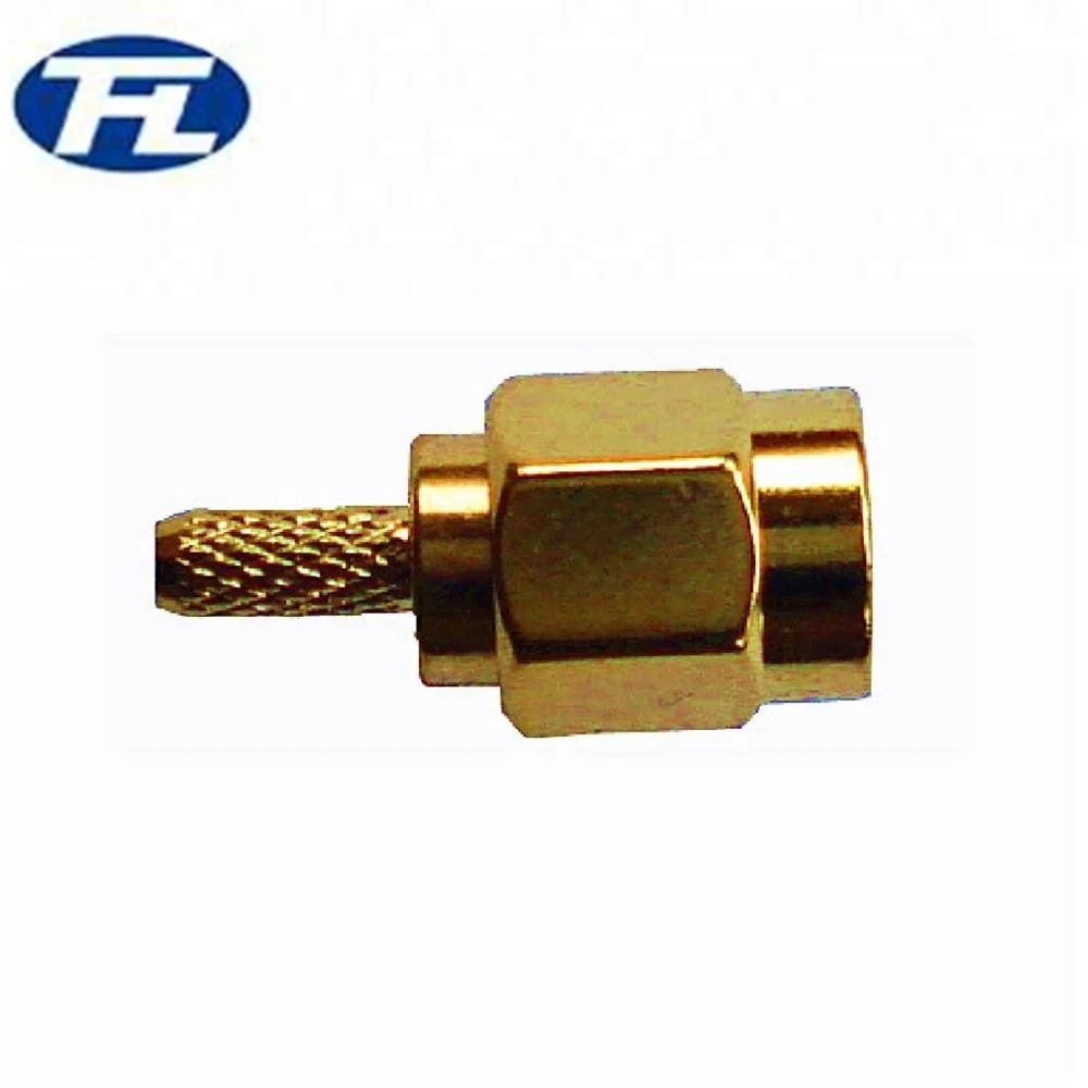 2023 Hot-sale ! (manufacturer)straight RF connector sma- male pin plug for RG174 cable