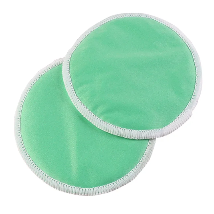 
2020 Ananbaby Contoured Plain Reusable Breastfeeding Pads Organic Bamboo Washable Colorful Nursing Pads 