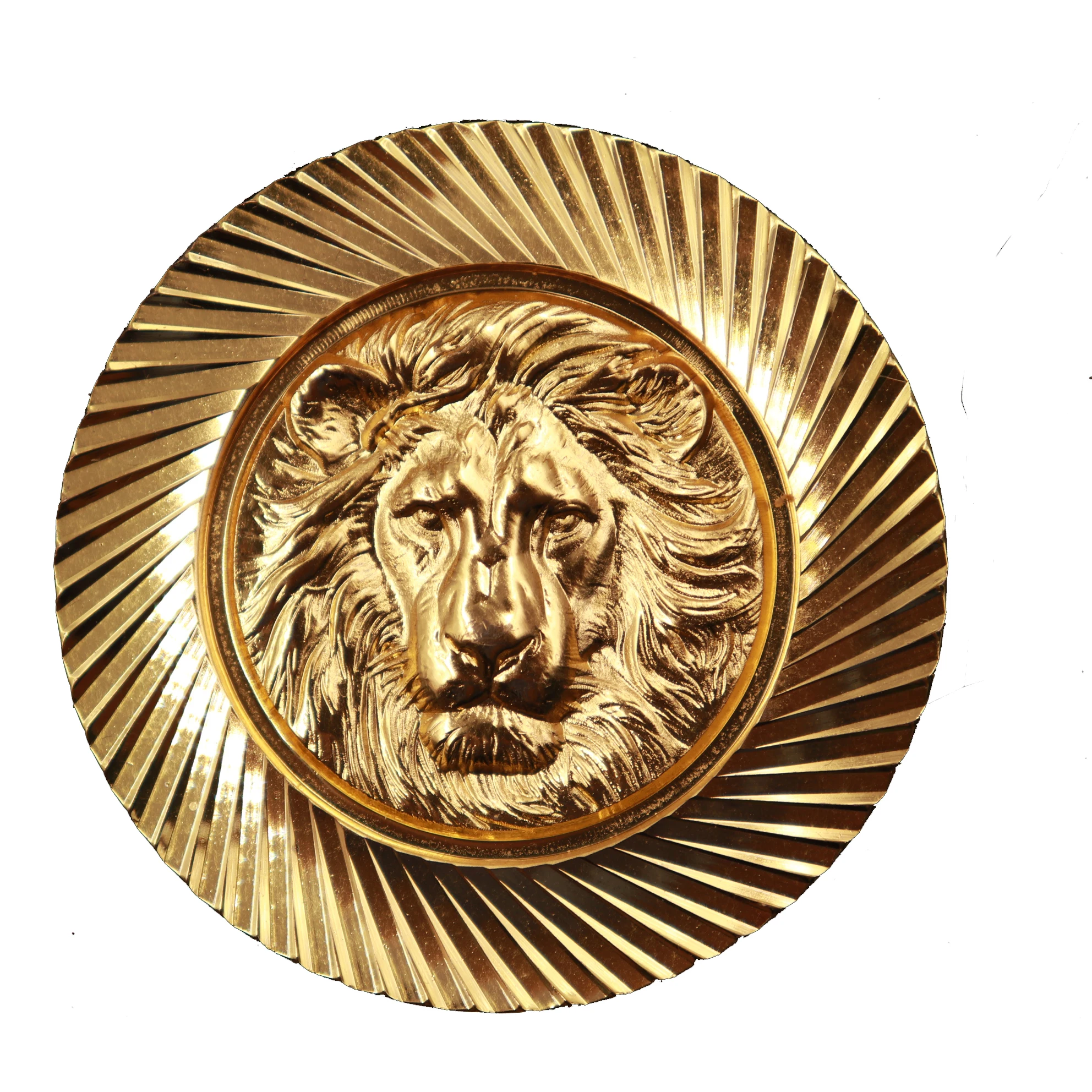 Factory Direct Sale High Quality Custom Personalized Gold Painted Lions 3d Metal Coin