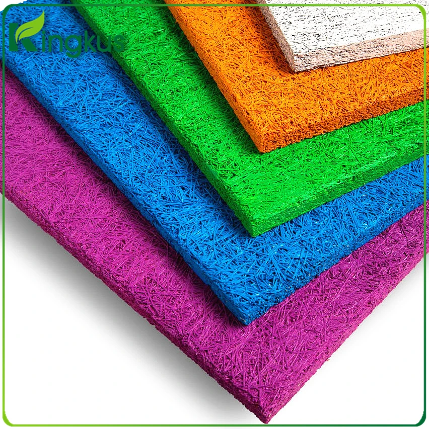 
Wood wool acoustic material for auditorium panel 