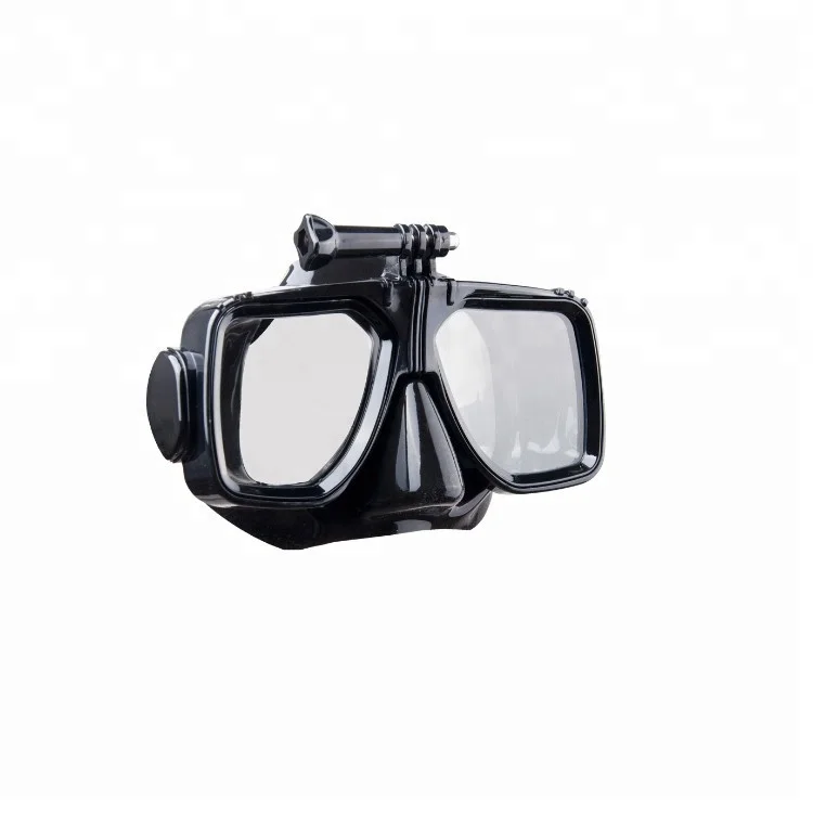 Adult reply mask with gopro camera silicone diving mask