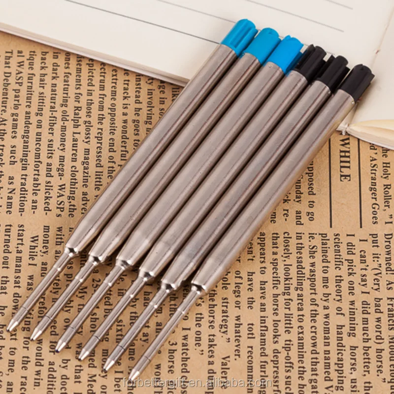 
Wholesale Imported Ink 1.0mm Metal Ballpoint Pen Refills 