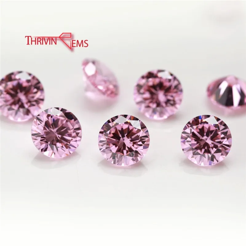 Thriving Gems high quality round cut synthetic cubic zircon stone for ring