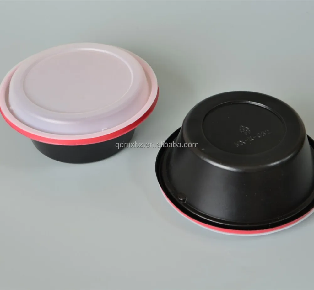 2021 Manufacture Round CPET /PP Disposable Blister Plastic Sushi Tray for Soup Bento Container with  Lid