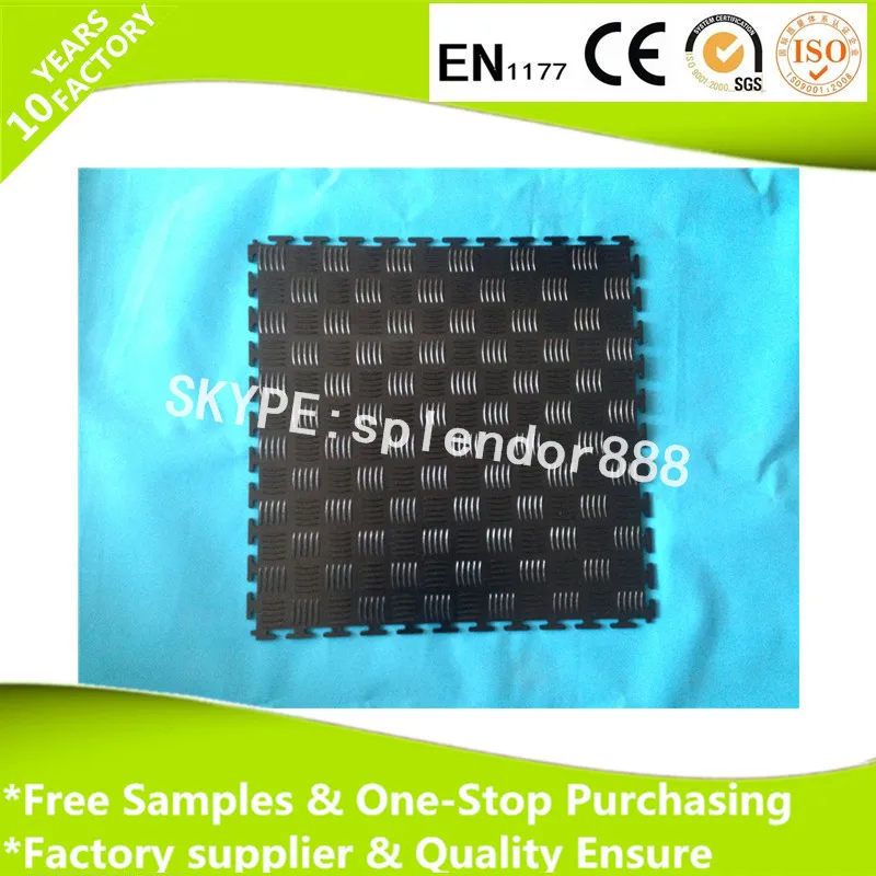 ПВХ сцепления резиновые напольные плитки для склада мастерской коврик напольная кожа