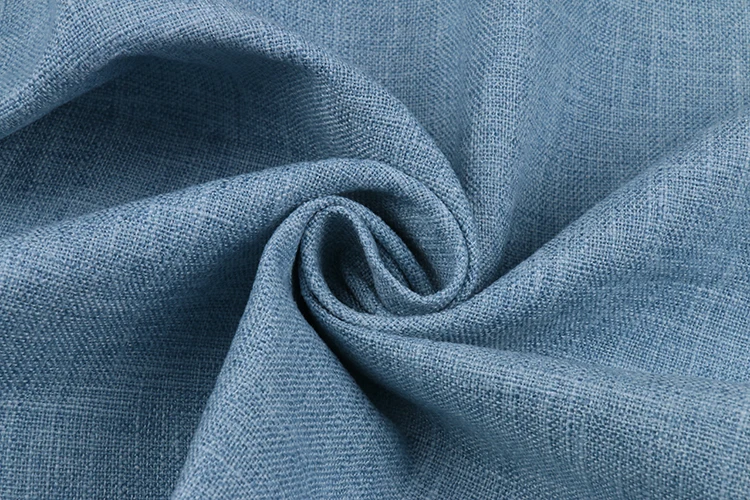 China textile factory blue textured jacquard woven polyester craft fabric for shoes