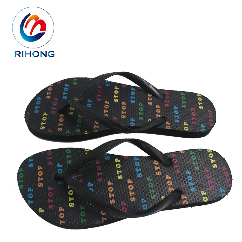 Fashion Printing Anti Slip Bath Nude Beach oem design custom woman summer flip flop