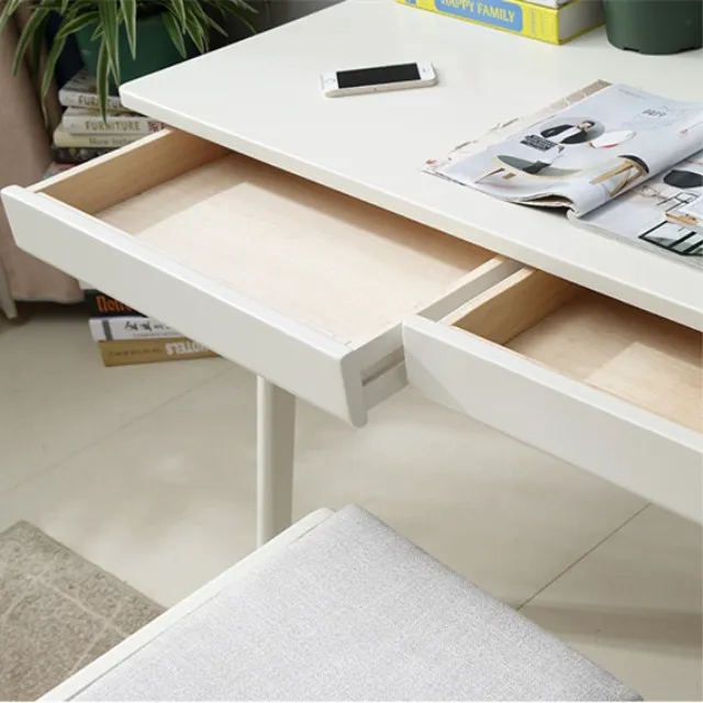 Brief Modern White Home Writing Table High Quality Solid Wood Desktop Computer Desk