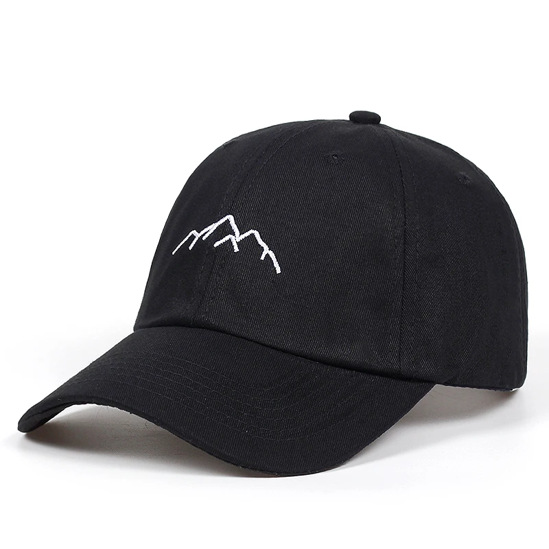Mountain range embroidery Baseball Caps Adjustable Snapback Caps Fashion dad Hats