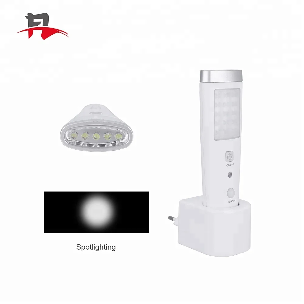 Indoor 15+5 LED Baby Night Light With Flashlight Wireless Charging Rechargeable Motion LED Emergency Sensor Night Lights