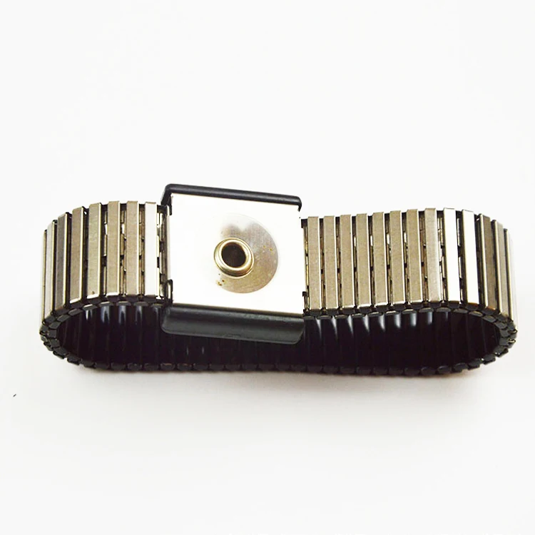 Professional Portable Type Static Control Usage Blue Metal Band Antistatic Wrist Strap