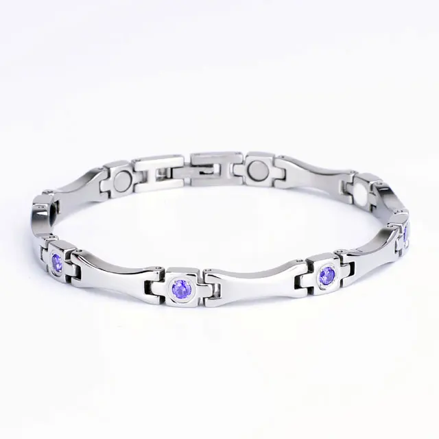Women  Health Stainless Steel Healing Arthritis Bio Magnetic Bracelet for Pain Relief