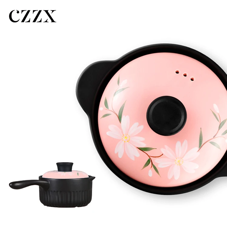 Cheap Bulk Cookware Kitchen Mini Ceramic Casserole Cooking Pot Food Warmer Set For Home Use