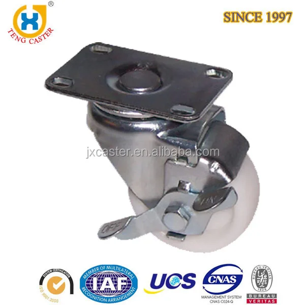 Industrial Medium Duty 3 inch Rigid TPR Top Plate Caster Wheel