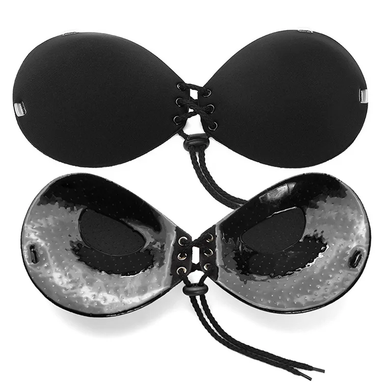 Lala Movable Convertible straps Thickness Breathable Self Adhesive Push UP Invisible Silicone breast Strapless free bra