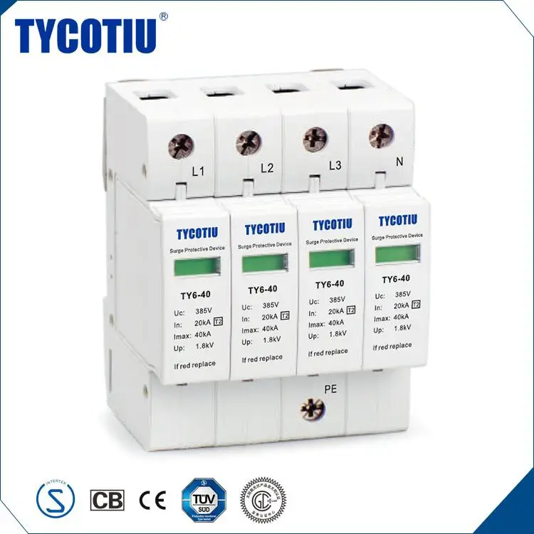 TYCOTIU Покупаете Напрямую Из Китая Фабрики Тип 2 Низкого Напряжения, Опн Освещения Весь Дом Surge Protective Device
