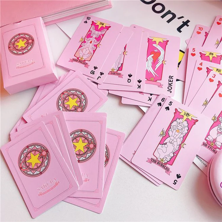 Customized Bulk Anime Playing Cards Cool Plastic Card Deck for Gaming Images Included