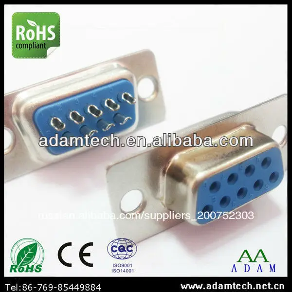 пластиковый корпус круговой разъем d к югу 9 муёской обработанной контактный с винтом