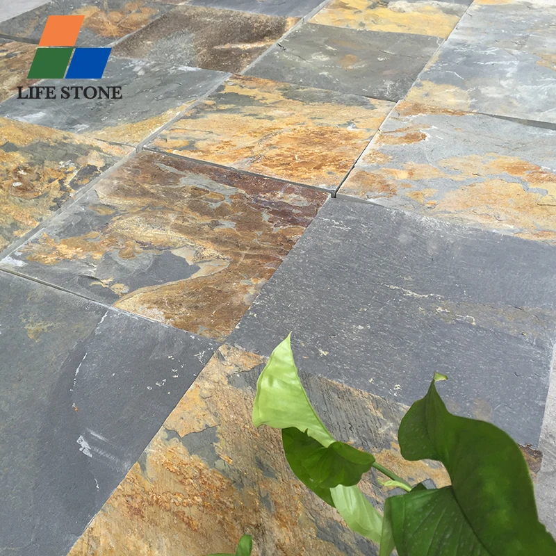 Hot Sale Rusty natural slate flooring tiles culture stone