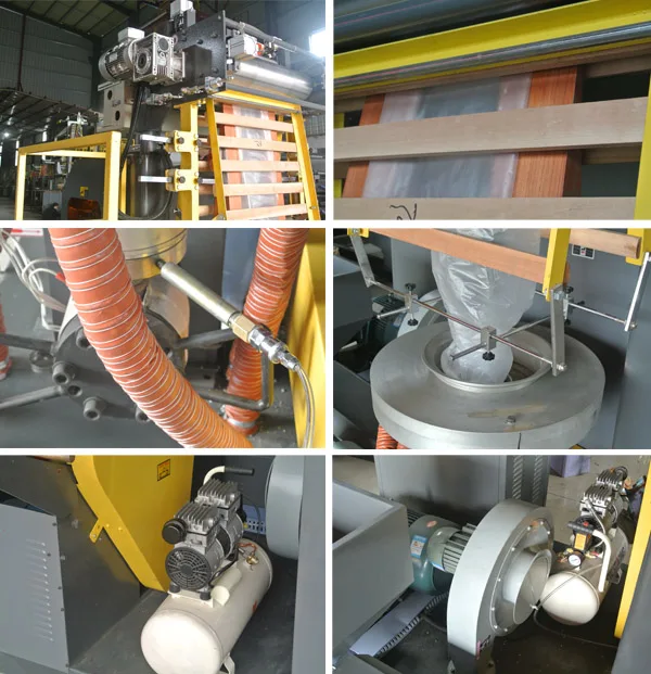 Mini Blown Film Extruder with Flexo Plastic Printing Press Machine