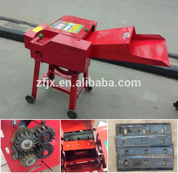 Mini Green Grass Corn Wheat Rice Stalk Forage Crops Silage Chaff Cutter Cutting Machine for Animal Feed
