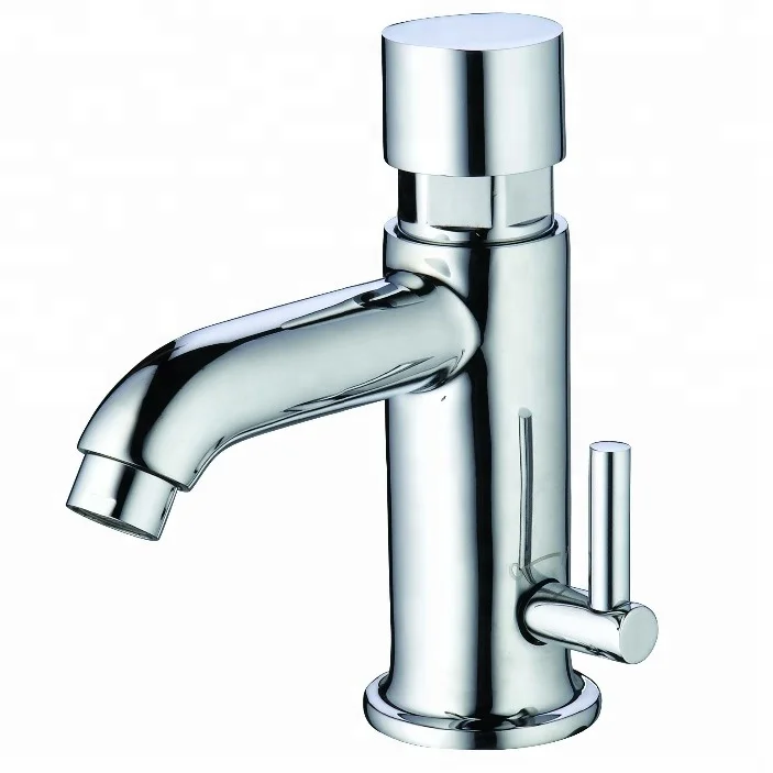 China Sanitary Ware Lead-free Magnetic 304 Stainless Steel Self Closing Push Button Faucet for Bathroom