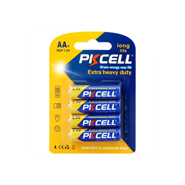 Non rechargeable carbon zinc 1.5v r6p um3 aa heavy duty dry cell remote control battery