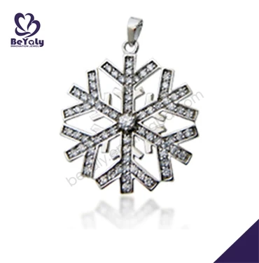 тонкий снежинка дизайн 925 ожерелья черепа