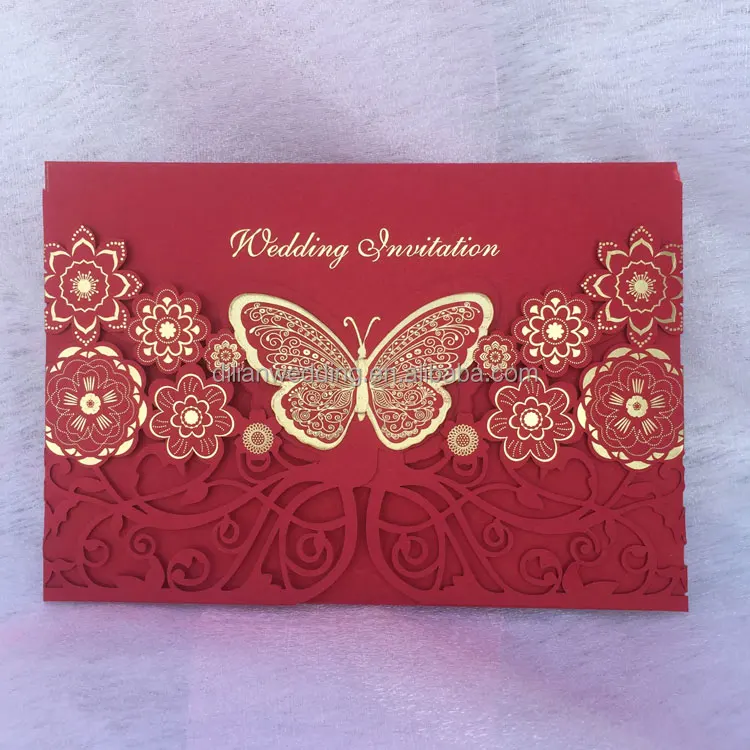 Mint color hot stamping and laser cutting cards wedding