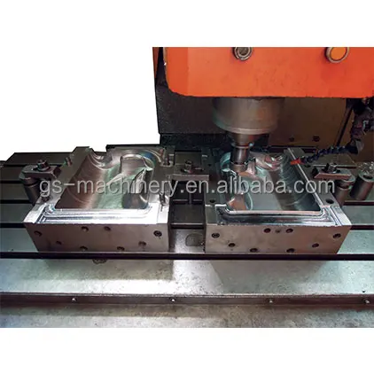 extrusion blow mold for beverage bottle