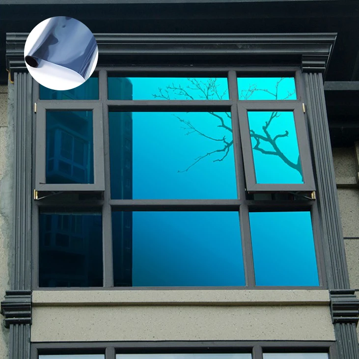 Adhesive Privacy Protection Resist Sunlight Sun Reflecting Window Film for Home Use