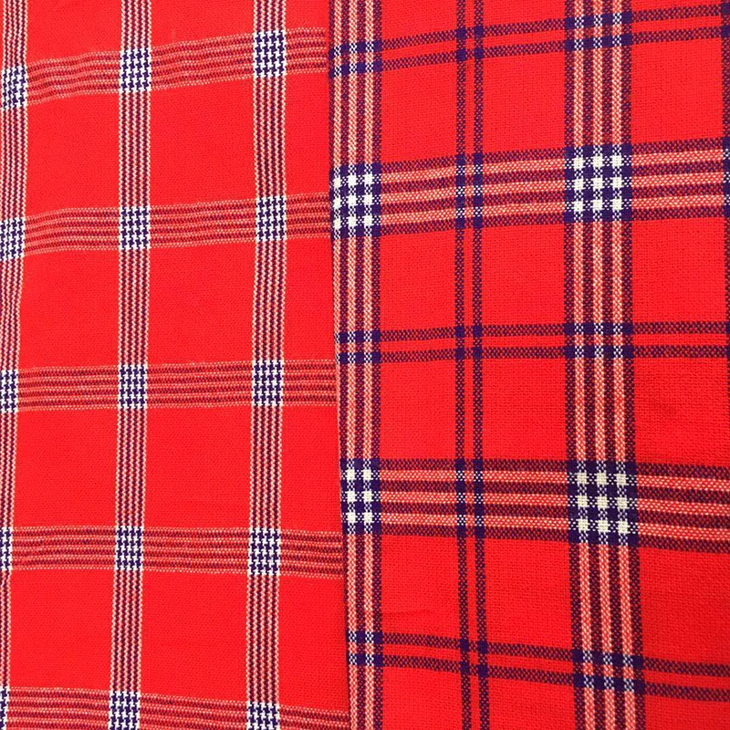 Masai Shuka  camp Blanket Bedspread Throw over 100% Acrylic yarn dyed  fabric