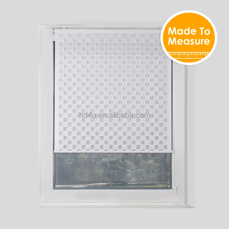 New Arrival Product Customized size Cutout Roller Blinds Fashion Design Double Layer Zebra Blinds Sheer window