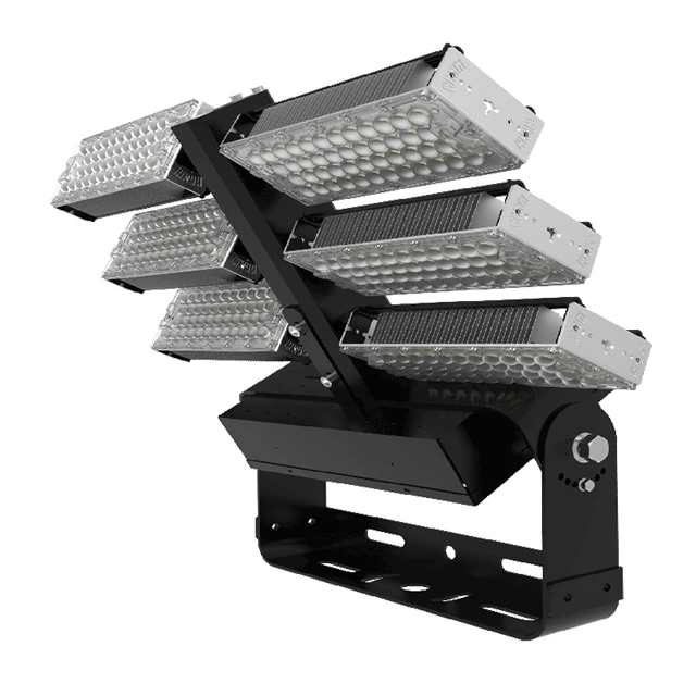 
High Lumens Outdoor Transformer LED High Mast Light 600W 720W IP65 LED Sport Light TUV CE RoHS Certification 