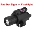 Hunting Tactical Laser Sight 650nm Red Dot Laser Sight Bright CREE LED Flashlight For Shotgun Pistol