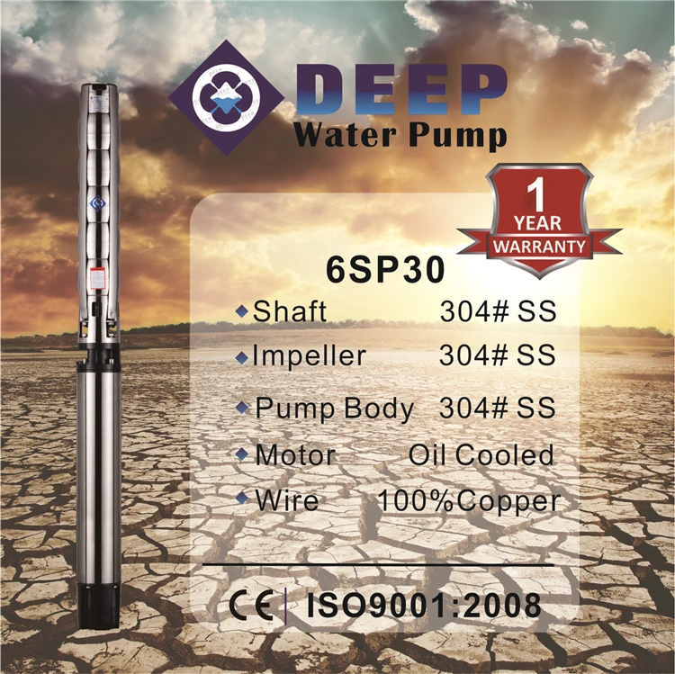 Brand new deep well shallow water solar submersible pump 5hp