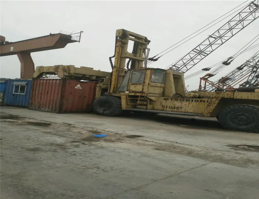 Used japan Mitsubishi manual pallet truck forklift FD400 / 40 ton original Japan diesel forklift with low price for sale