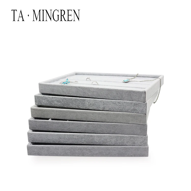 
Wholesale Portable Custom Necklace Display Jewellery Tray Cheap Jewelry Display Tray 