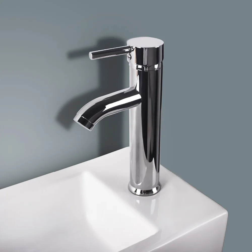 Space saver Rectangle White Ceramic Bathroom wash Basin Small Wall Mount hang Sink