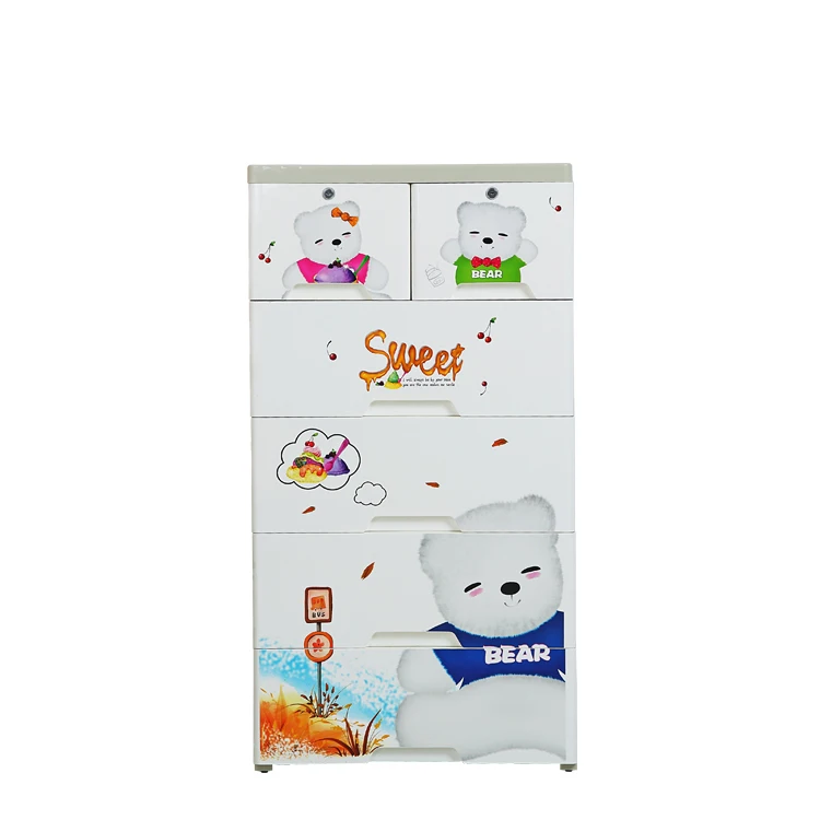 Вместительный детский пластиковый ящик, дизайн шкафа для одежды