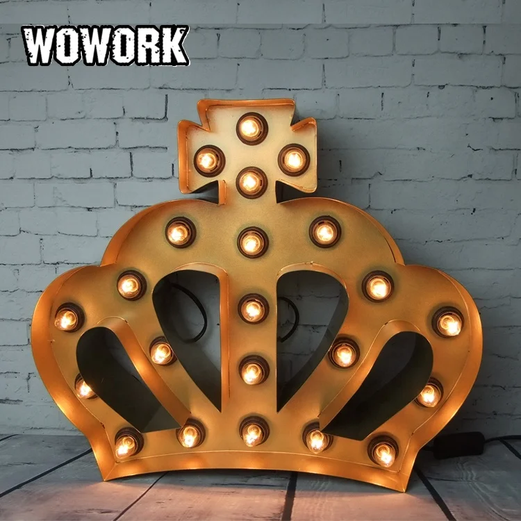 2024 WOWORK wholesale las vegas illuminated decor marquee letter lights sign for shop window display