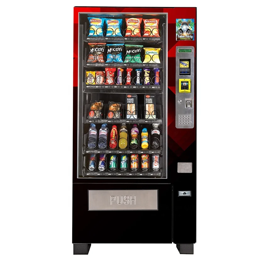 Refrigerated smart vending machine for sodas bottle water