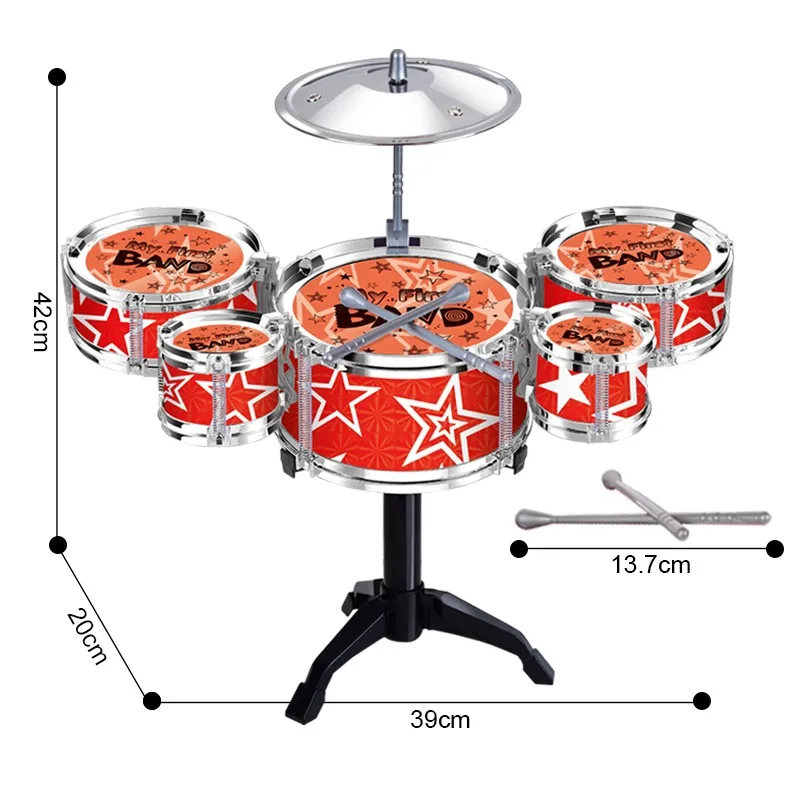 wholesale new design musical educational toys jazz drum set for children