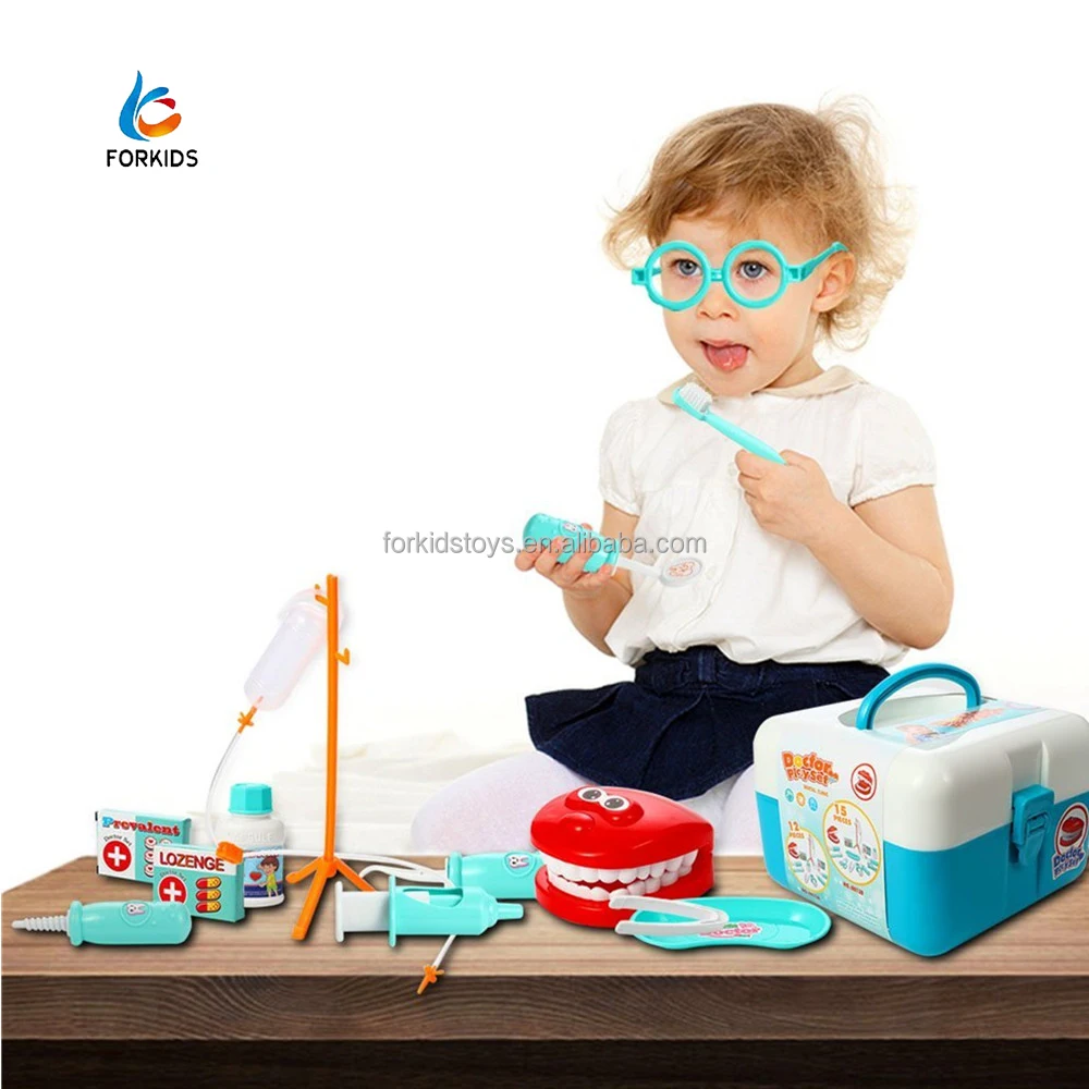 
Amazon 15 pieces dentist toy, pretend play hospital doctor toys set 