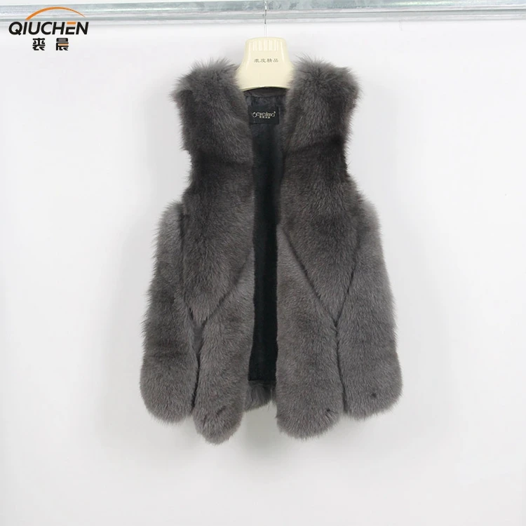 Хороший поставщик 2017 Новый дизайн реального женская дизайнерская одежда Длинные Роскошные Женщины енота жилет куртка