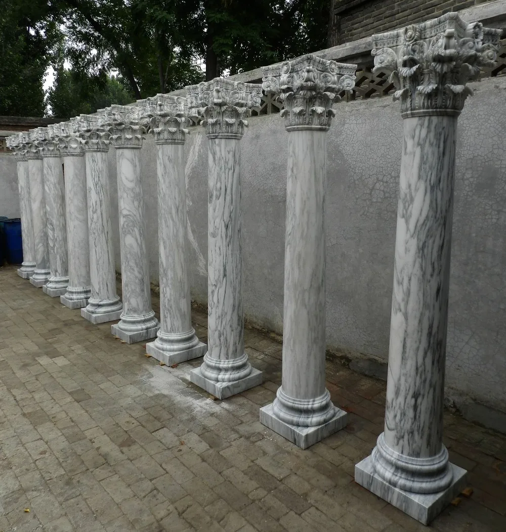 Stone columns roman pillars Interior and exterior decorative Roman pillar