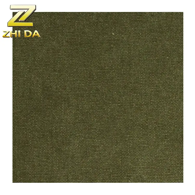 Wholesale 16oz washed plain poly cotton canvas fabric for plain canvas bags shoe backpack