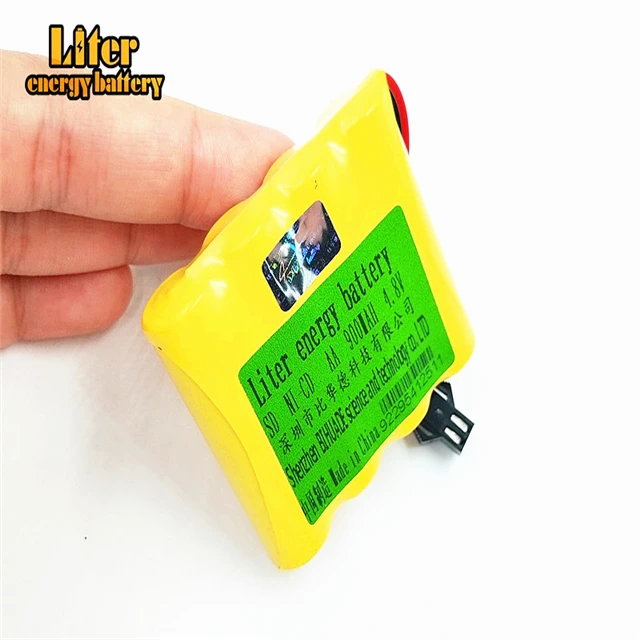Высокое качество SM plug Ni-CD батарея AA 4,8 в 900 мАч оптовая продажа перезаряжаемая AA 900 мАч 4,8 В 4S1P NI-CD аккумулятор