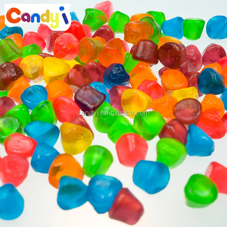 Hot sale colorful oil coated bullet shaped gummy jelly sweet candy