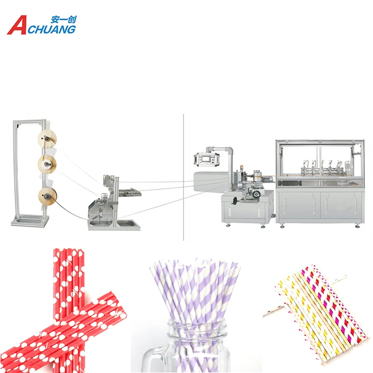
New design High Speed Paper Drinking Straw Making Machine 